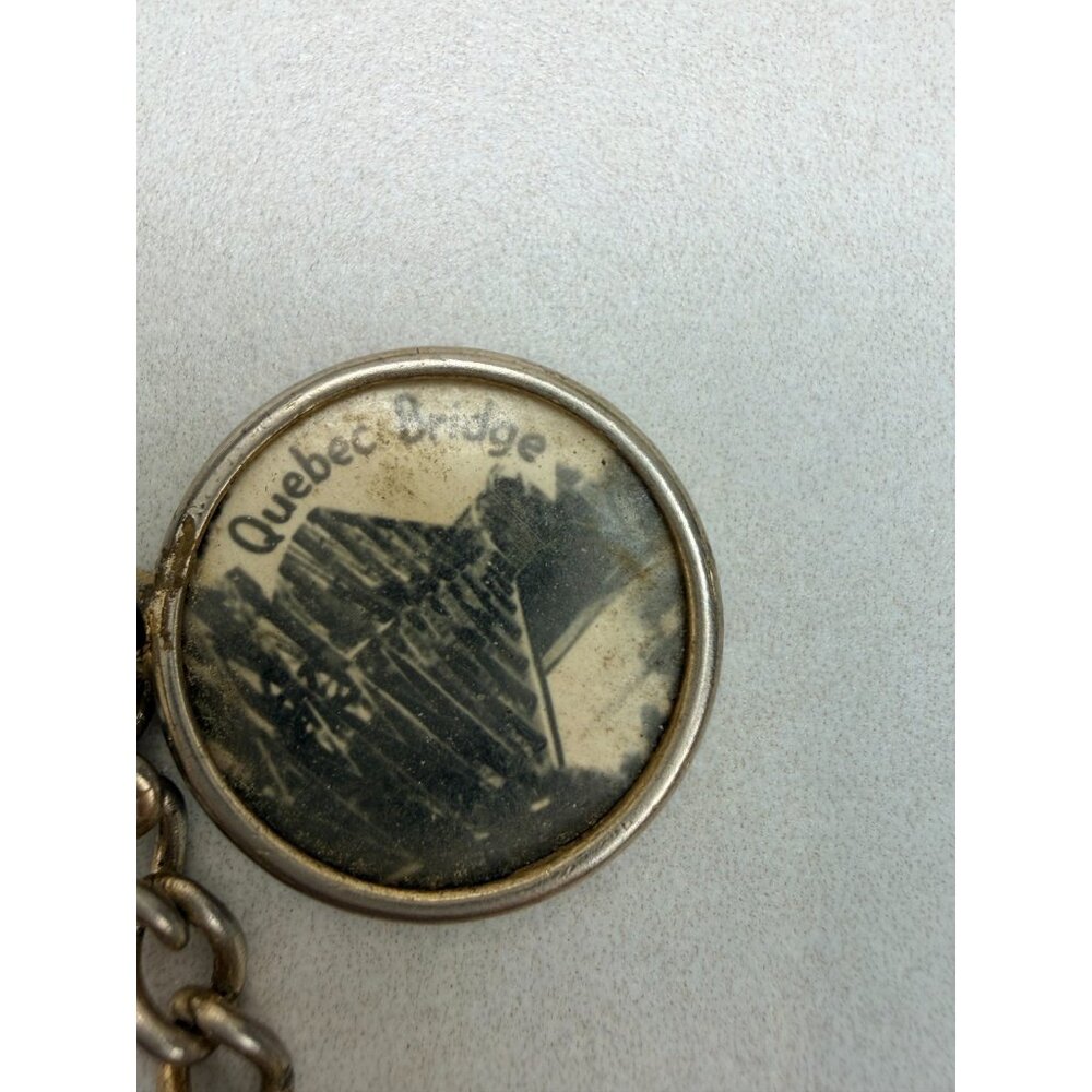 Antique Canadian Charm Bracelet Quebec Souvenir Silver Tone - Picture 2 of 9